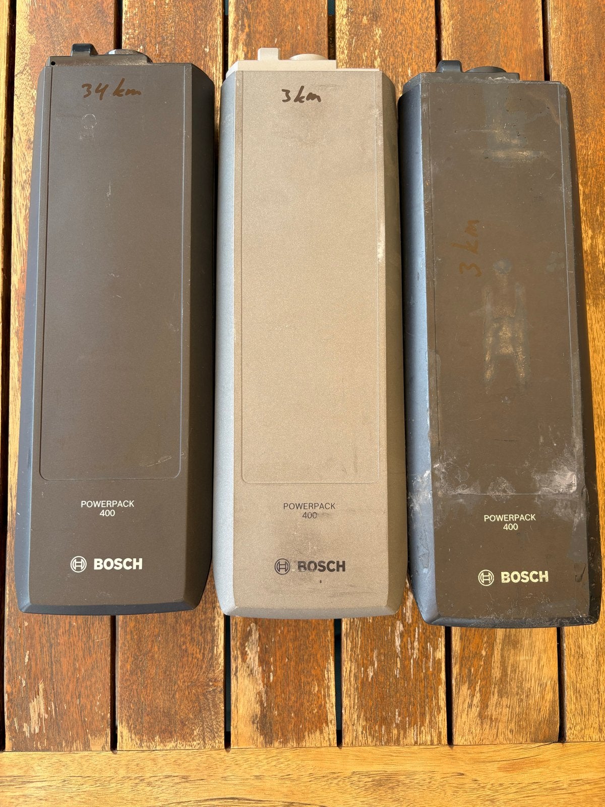 Bosch PowerPack 400 E-bike Accu's defect  (3 stuks), Ophalen, Gebruikt