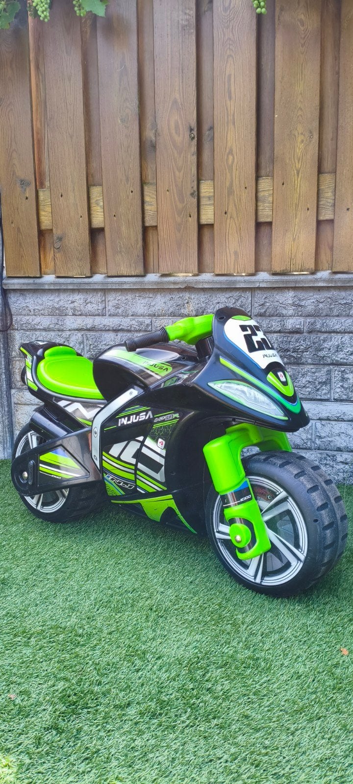 INJUSA Winner Loopmotor Zwart/Groen – XL (42 cm zithoogte), Ophalen of Verzenden, Zo goed als nieuw, Loopvoertuig