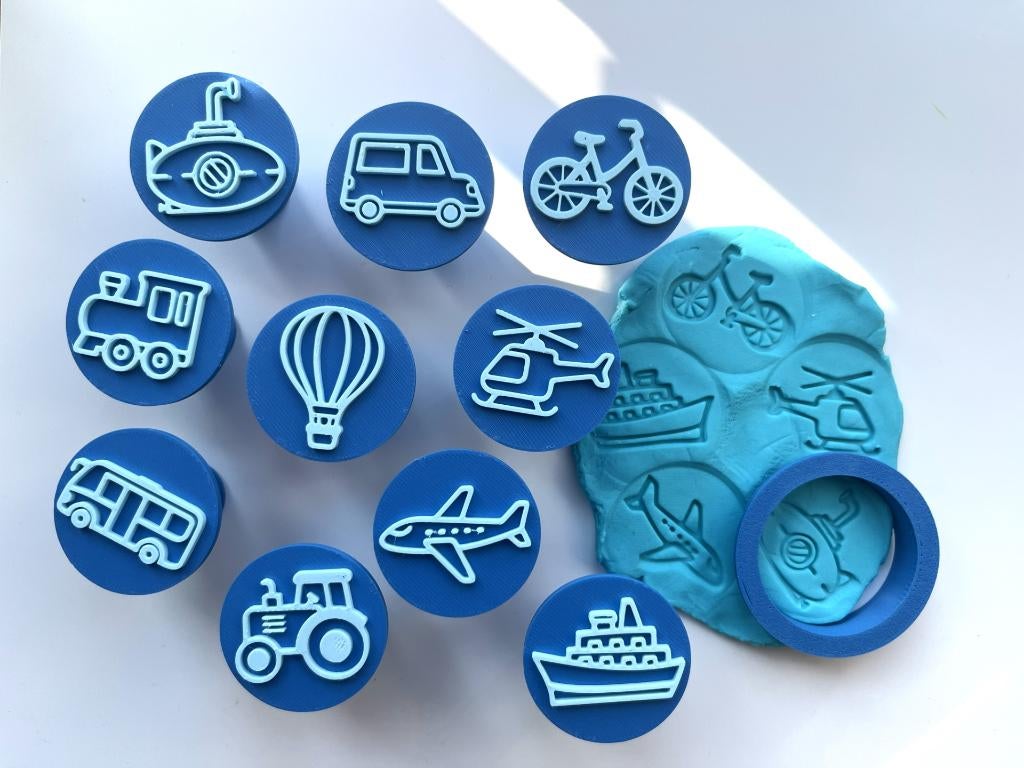 Kinder stempels zand klei – Montessori speelgoed, reizen, Ophalen of Verzenden, Nieuw, Overige typen
