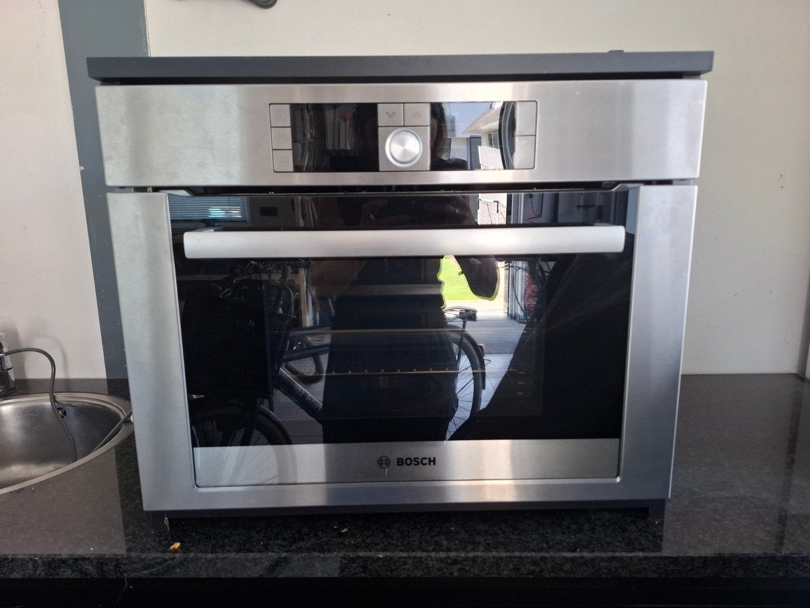 Bosch Combi-oven met Stoomfunctie, Ophalen, 45 tot 50 cm, Gebruikt, Hete lucht