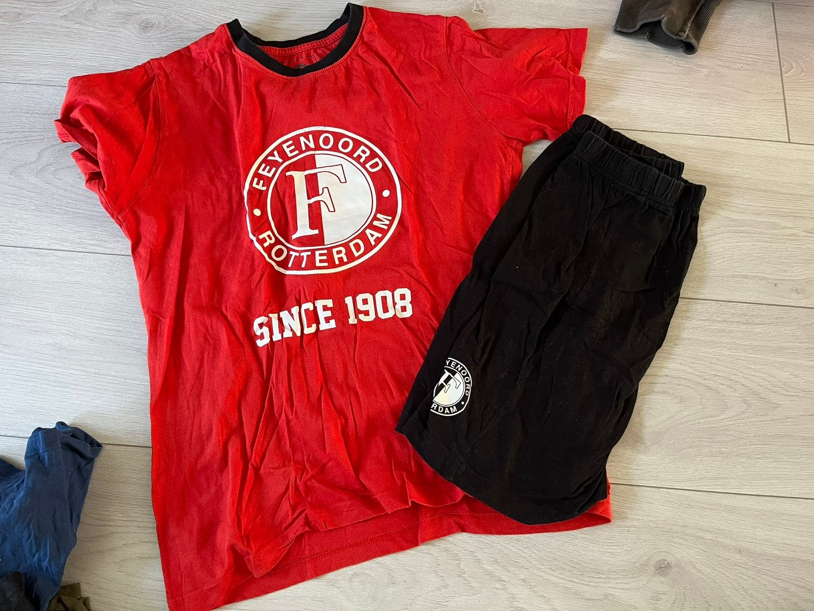Feyenoord pyjama maat 164, Kinderen en Baby's, Ophalen of Verzenden, Zo goed als nieuw, Jongen, Nacht- of Onderkleding