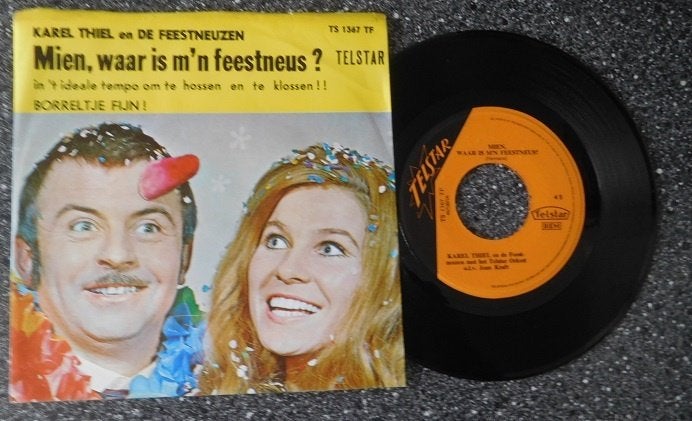 TELSTAR 1367 Karel Thiel & Feestneuzen - Mien (vanaf € 2,00), Ophalen of Verzenden, Zo goed als nieuw, 7 inch, Levenslied of Smartlap