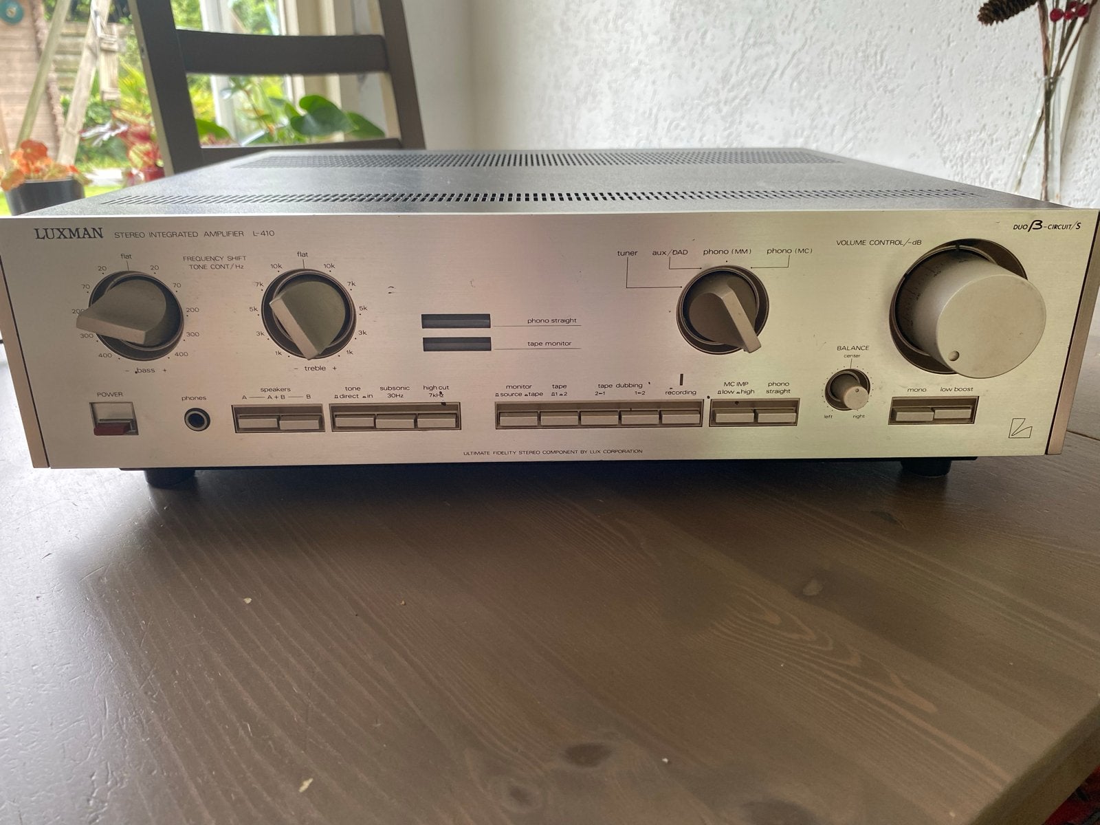 Luxman L-410 Stereo Geïntegreerde Versterker, Gebruikt, 60 tot 120 watt, Stereo, Ophalen