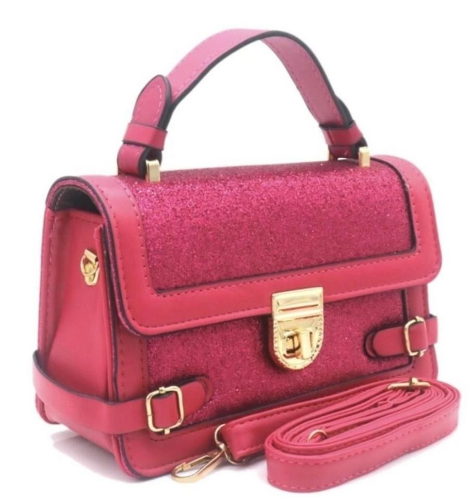 Glitter tas roze, Ophalen of Verzenden, Nieuw, Roze, Schoudertasje