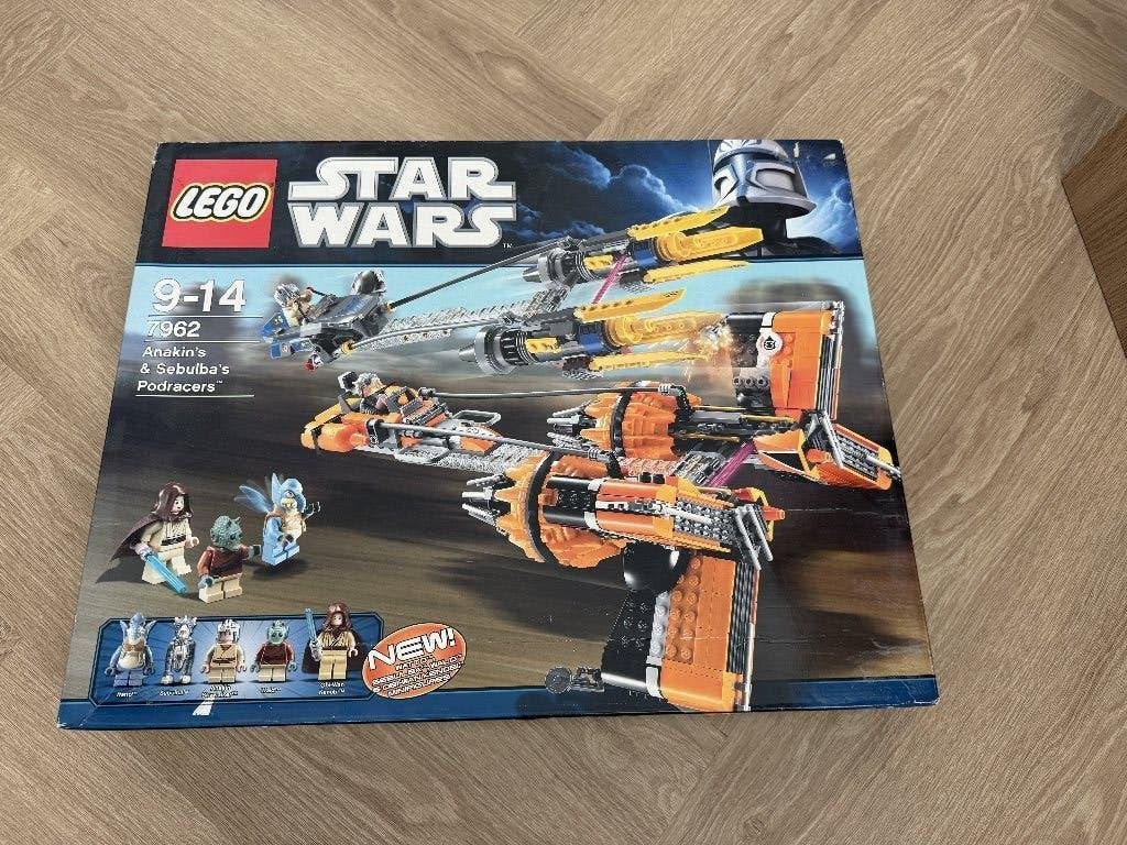 Anakin's & Sebulba's Podracers 7962 Star Wars Lego, Star Wars, Lego, Nieuw, Ophalen of Verzenden