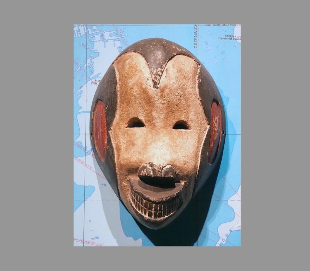 Autheniek Idoma masker Nigeria (251121-03), Ophalen of Verzenden