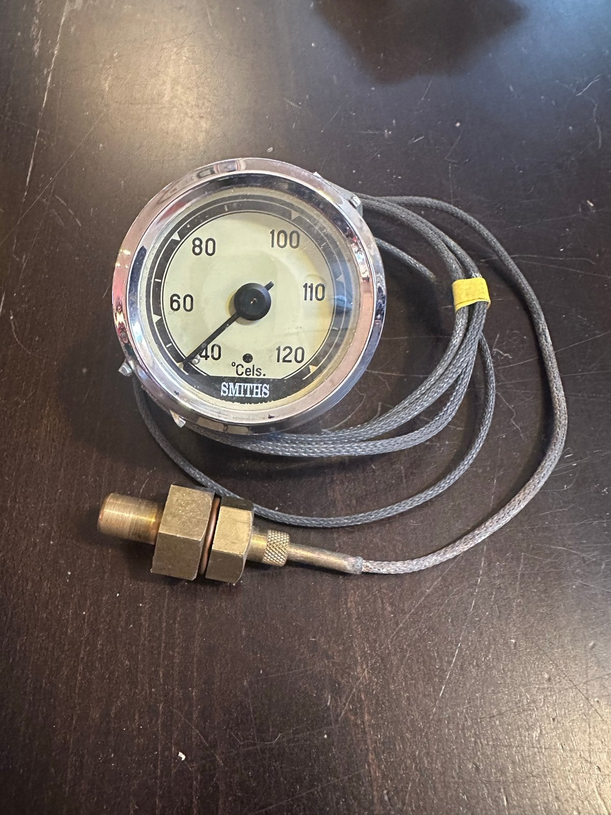 Vintage Smiths temperatuurmeter met sensor, Verzenden, Nieuw