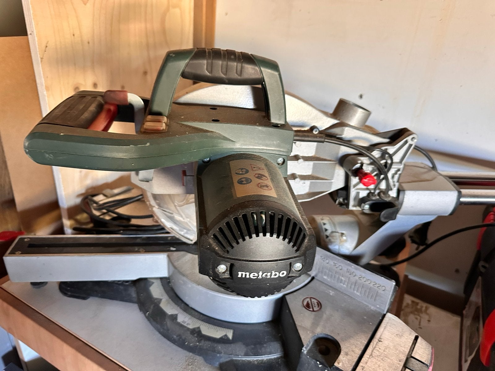 Metabo afkortzaag kgs 254 m verstekzaag, Doe-het-zelf en Verbouw, Ophalen, Gebruikt, 70 mm of meer, Afkortzaag