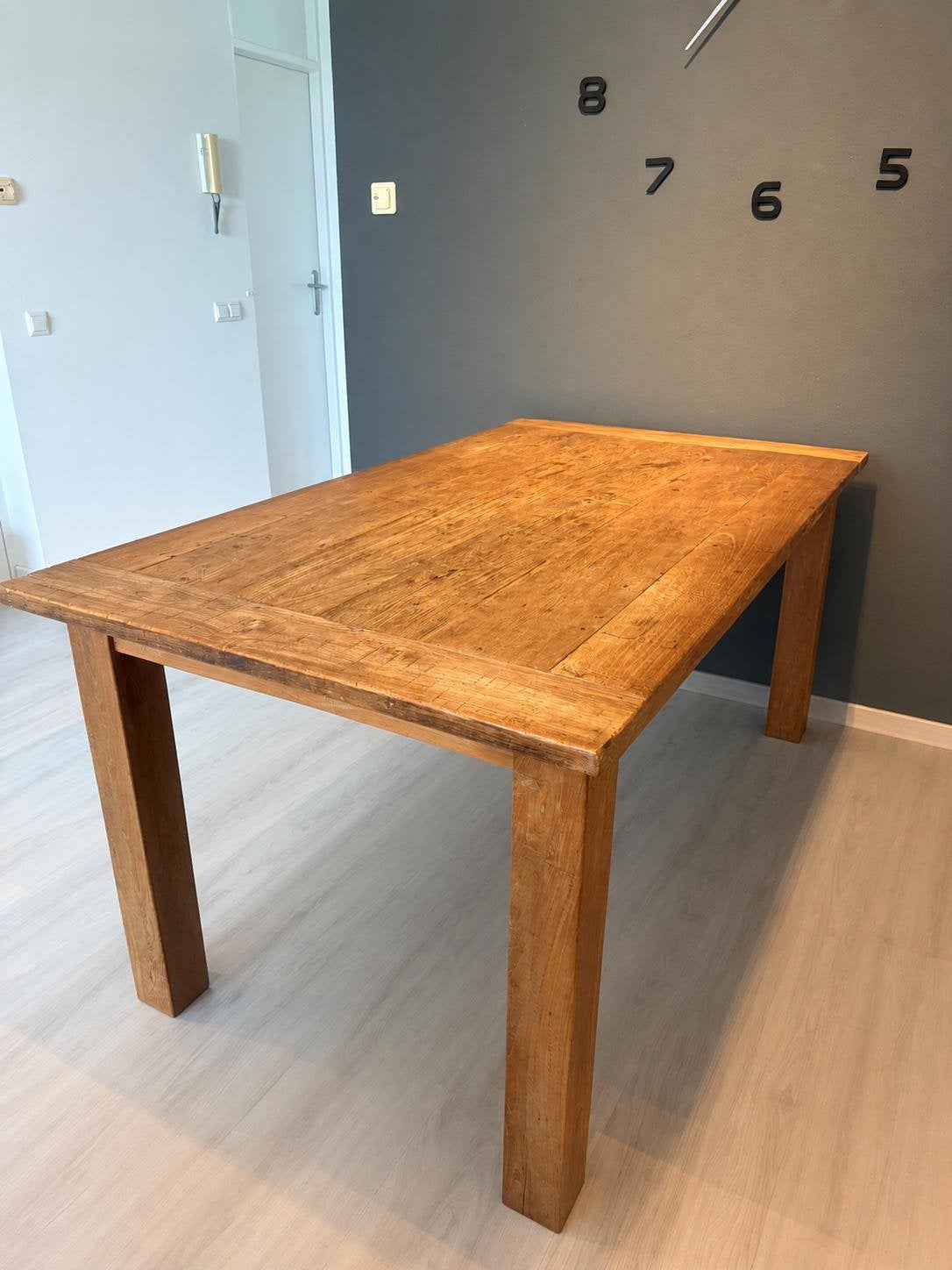 Mooie eiken tafel  izgst., Huis en Inrichting, Zo goed als nieuw, Rechthoekig, 50 tot 100 cm, Ophalen of Verzenden