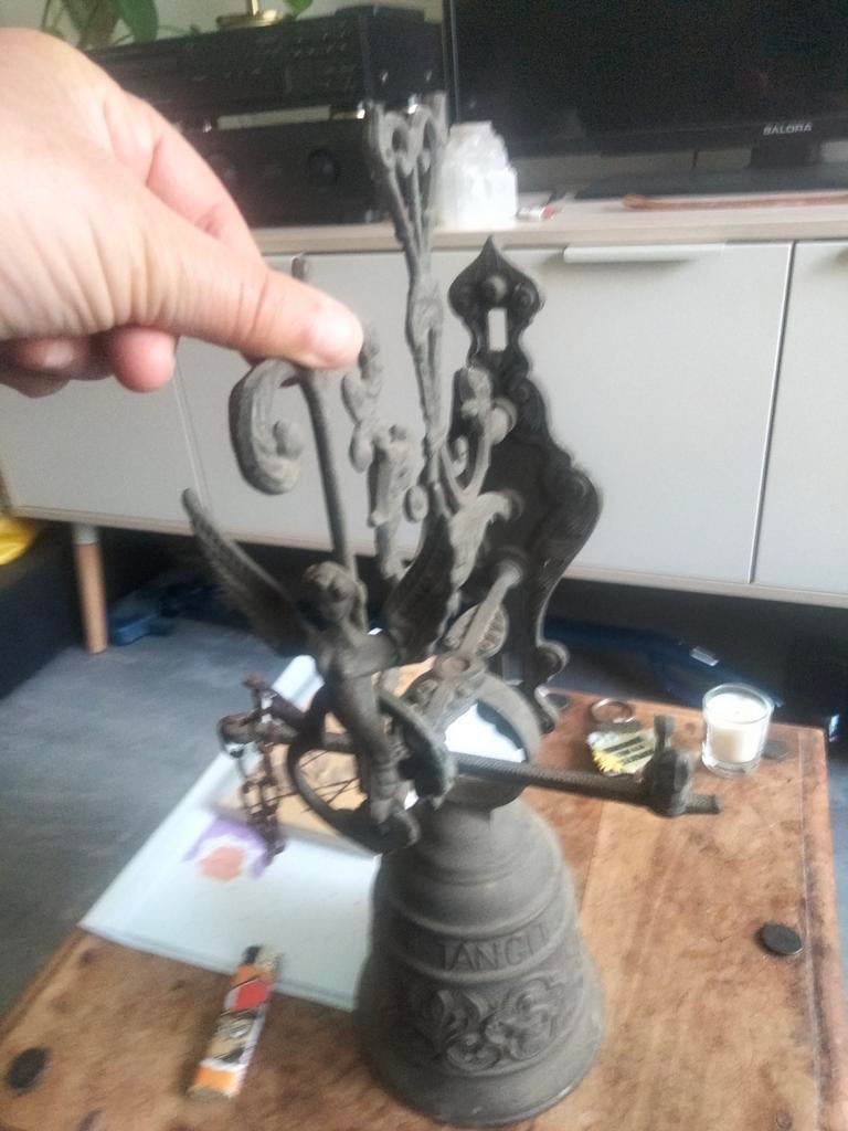 Bronze Klooster bel met klingel, Ophalen of Verzenden, Zo goed als nieuw