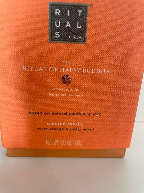 Nieuw Rituals sweet sunrise happy Buddha geurkaars 290 gram, Ophalen of Verzenden, Nieuw