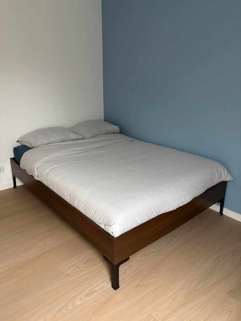 2x dekbedovertrek grijs/wit en blauw/wit, Huis en Inrichting, Slaapkamer | Beddengoed, Ophalen, Gebruikt, Dekbedovertrek, Tweepersoons