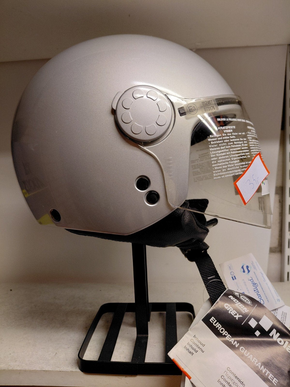 Nieuwe helm grex Nolan maat XS 55 cm, Motoren, Nieuw met kaartje, XS, Nolan, Jethelm
