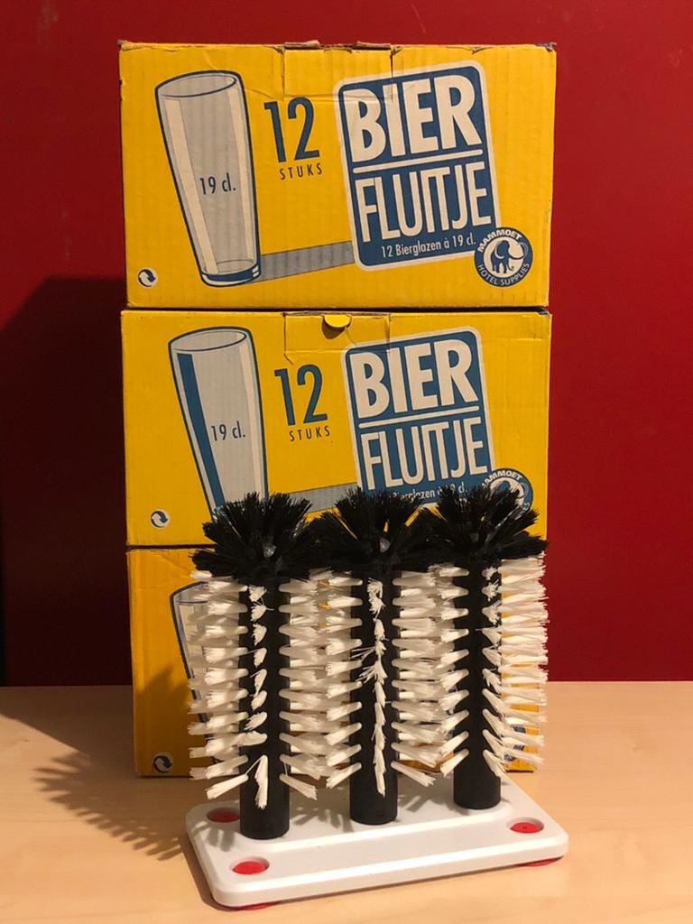 36 bierfluitjes met gratis spoelborstelset, 33 - 40 uur, Overige niveaus, Overige vormen
