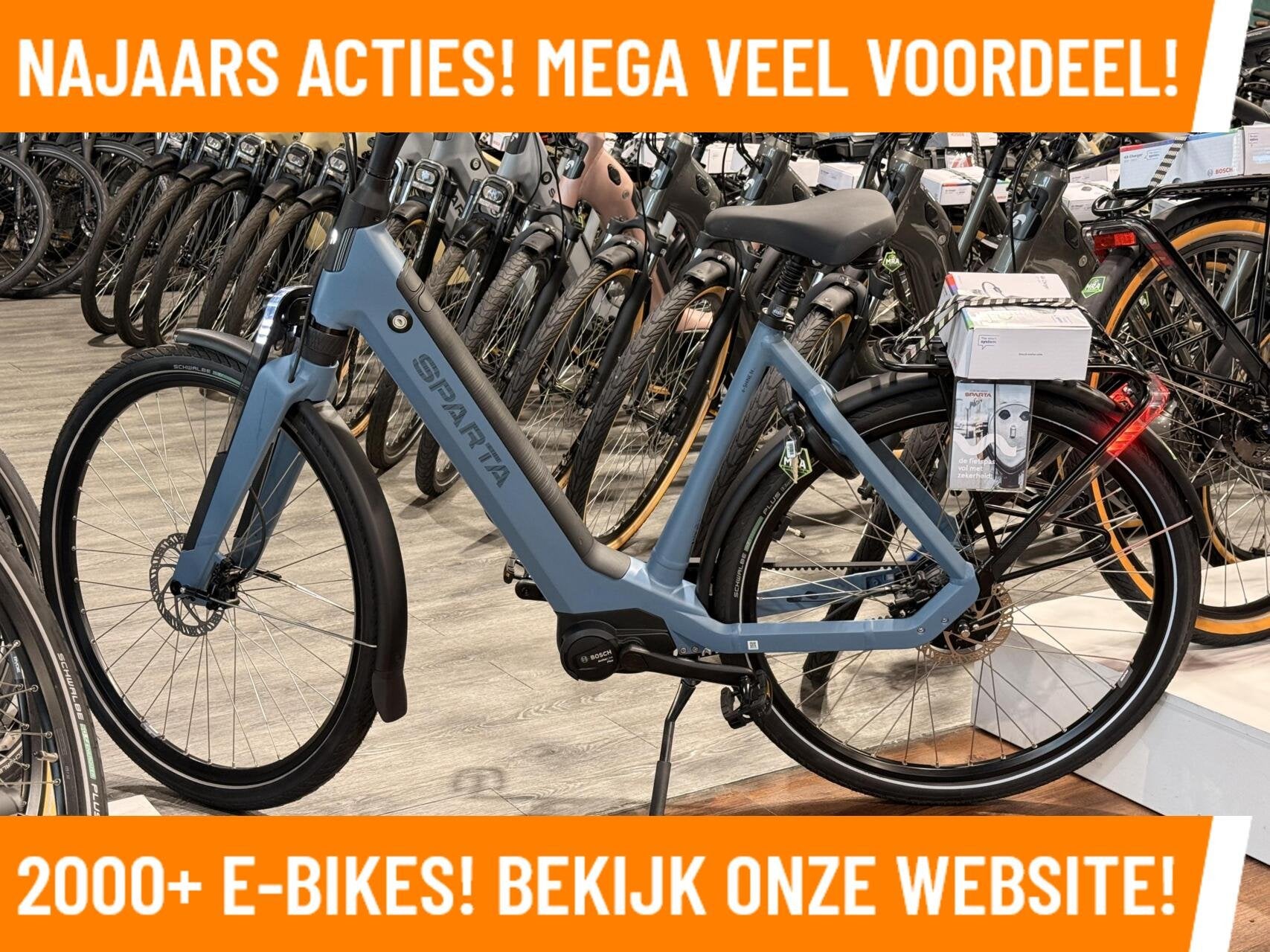 Sparta A-Shine MEGA DEALS Bosch Motor MAGAZIJN OPRUIMING!, 51 tot 55 cm, Zo goed als nieuw, 50 km per accu of meer, Sparta