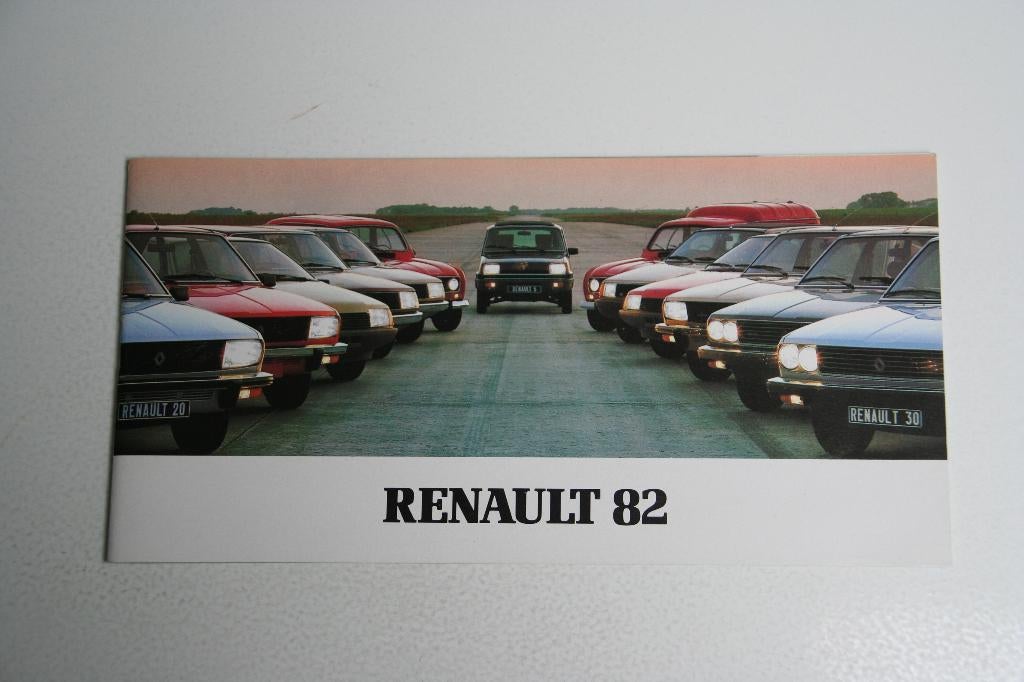 Folder Renault modellenprogramma (1982) (14), Ophalen of Verzenden, Nieuw, Renault