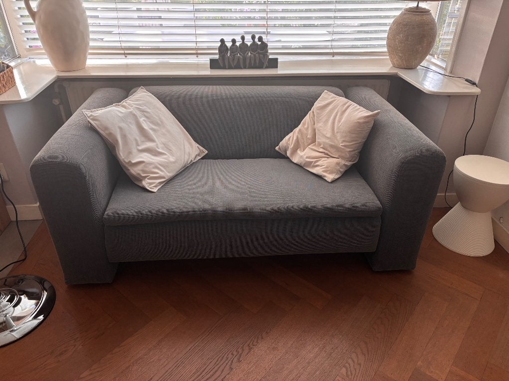Gelderland bank, grijs, 160x90x65 cm, Ophalen, Gebruikt, 150 tot 200 cm, Tweepersoons