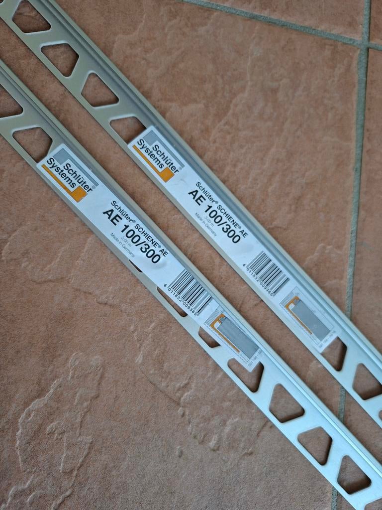 Tegelprofiel haaks 10 mm aluminium Zilver/Mat, Nieuw, Minder dan 5 m², Overige materialen, 60 cm of meer
