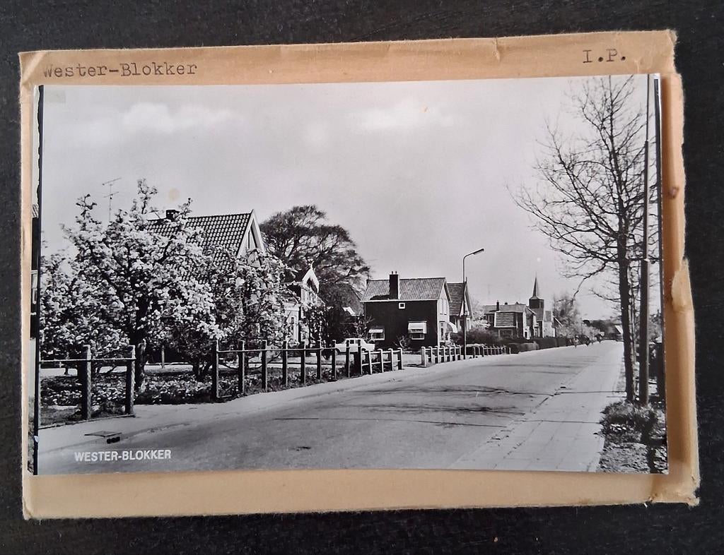 Wester-Blokker, 1 x glasplaat JosPe, Kerk., Verzamelen, Ansichtkaarten | Nederland, Ophalen of Verzenden, 1960 tot 1980, Ongelopen