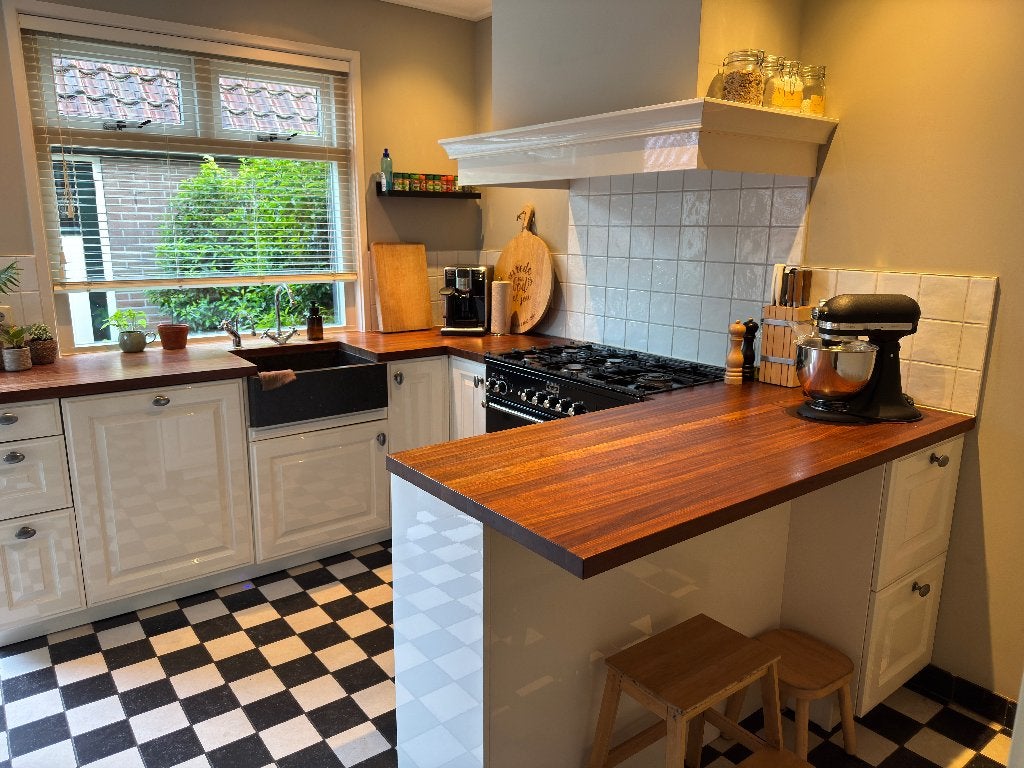 Keuken incl apparatuur, Ophalen, Gebruikt, U-keuken, Hout