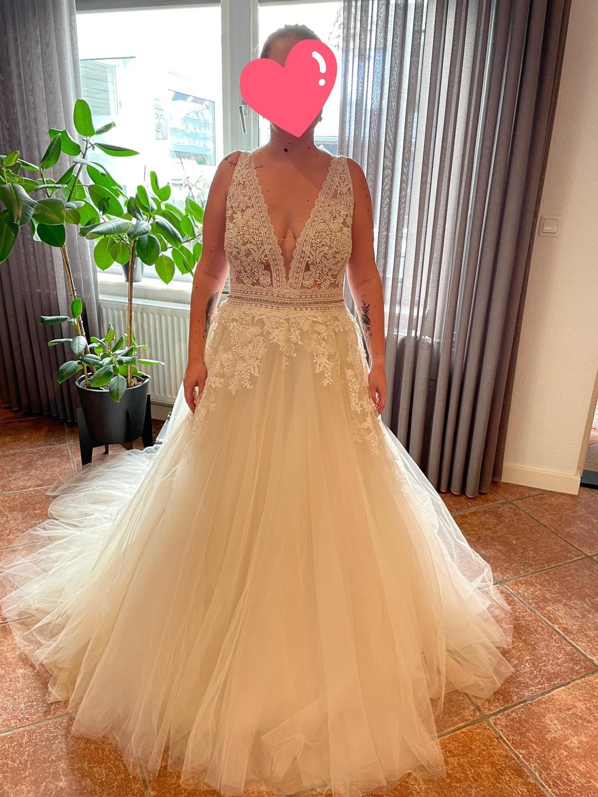 enzoani trouwjurk, Kleding | Dames, Ophalen, Zo goed als nieuw, Wit, Trouwjurk