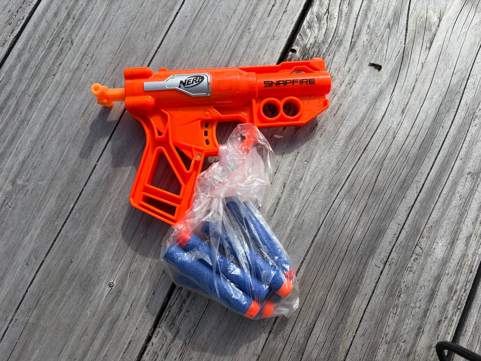 Nerf Snapfire Blaster met darts, Ophalen of Verzenden, Gebruikt, Jongen of Meisje