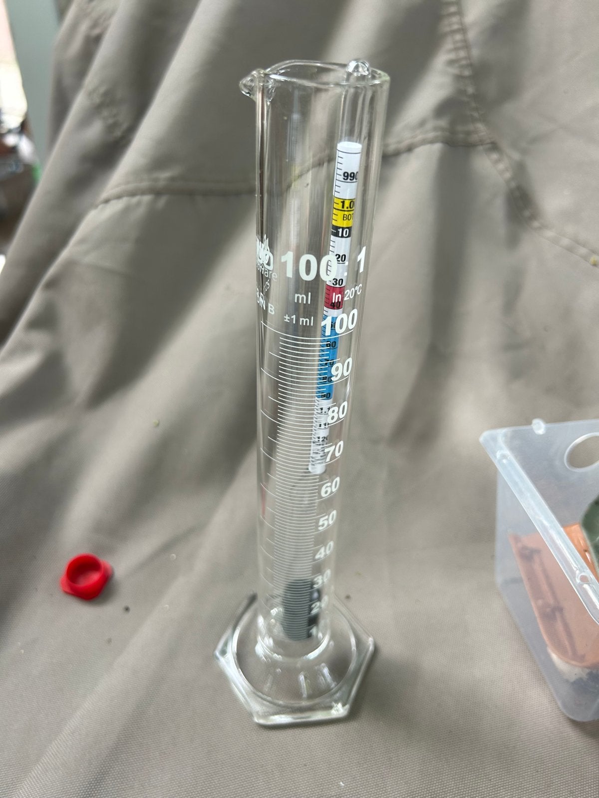 Maatglas 100ml & 3-Schaal Hydrometer - nieuw in doos, Ophalen of Verzenden, Nieuw