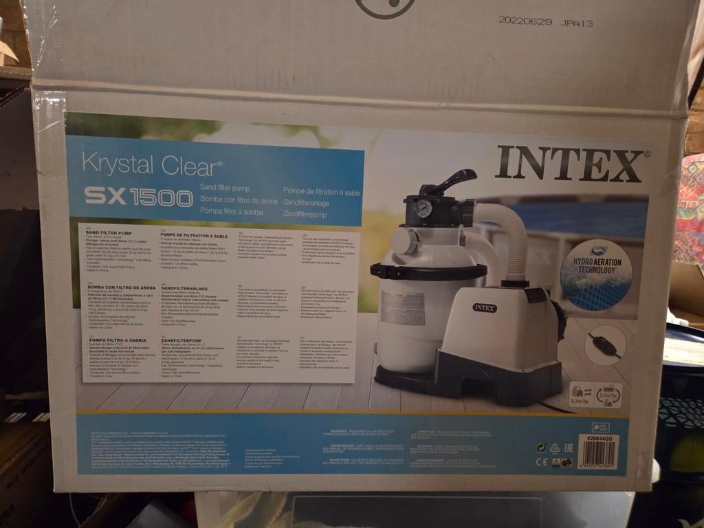 Intex Krystal Clear SX1500 Zandfilterpomp, Ophalen, Gebruikt, Zwembadpomp