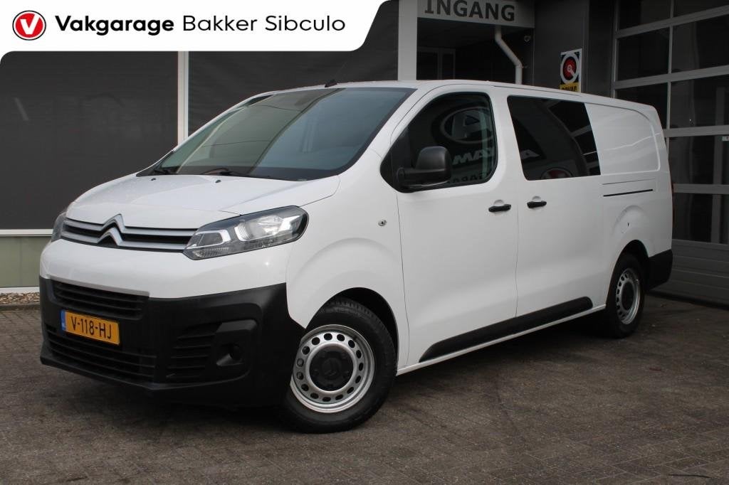 Citroen JUMPY 2.0 BLUEHDI120 DUBBEL CABINE 6 PERSOONS MARGE, Electronic Stability Program (ESP), 4 cilinders, Wit, Origineel Nederlands