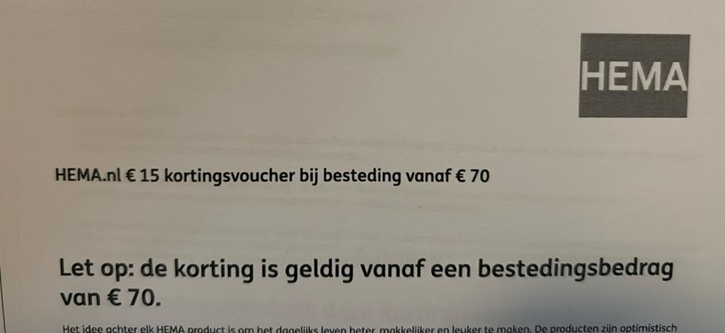 GRATIS Hema kortingsbonnen. Geldig tm 31 mei, Tickets en Kaartjes, Kortingen en Cadeaubonnen, Eén persoon, Kortingsbon, Warenhuis- of Winkelbon