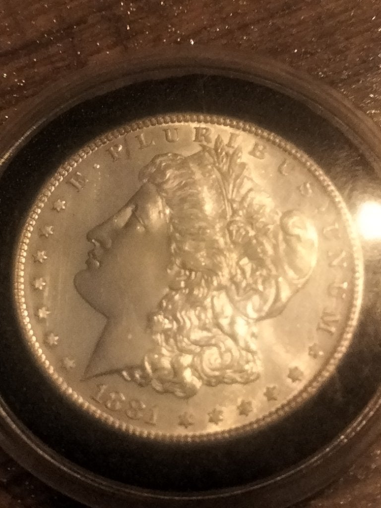 1881-S UNC Morgan Dollar - Zilveren Munt VS, Postzegels en Munten, Munten | Amerika, Ophalen of Verzenden, Noord-Amerika, Losse munt