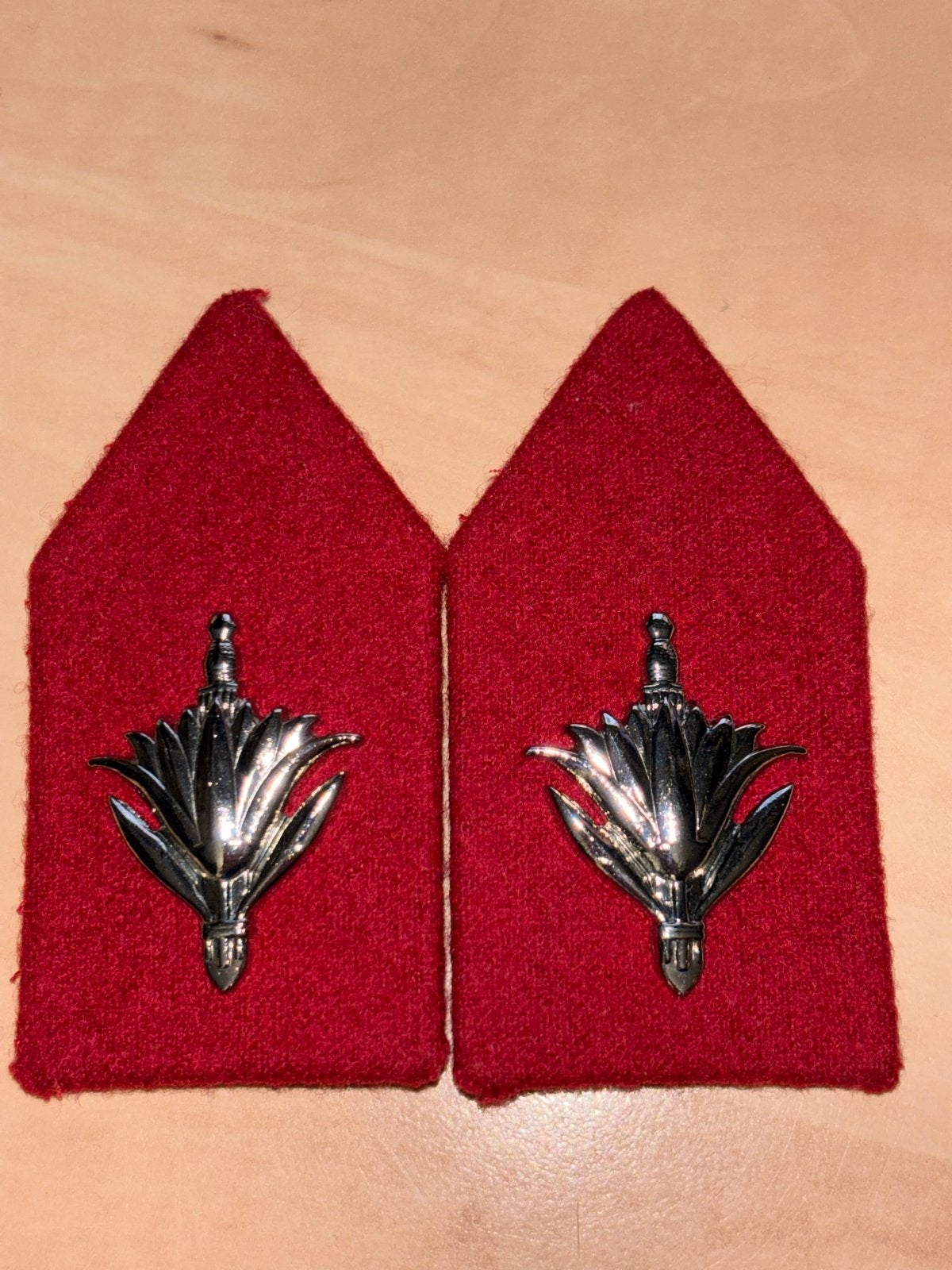 Kraagemblemen Huidig Model Administratie Landmacht, Verzamelen, Militaria | Algemeen, Verzenden, Landmacht, Nederland, Embleem of Badge