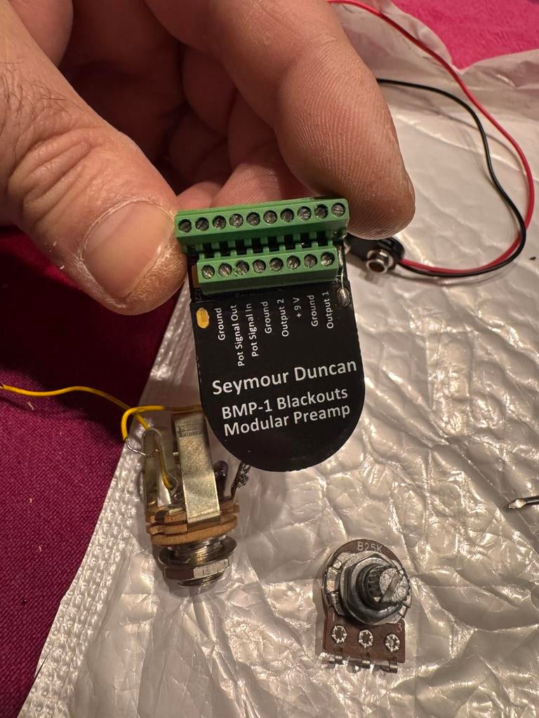 SEYMOUR DUNCAN BMP-1 Modular preamp set., Ophalen of Verzenden, Zo goed als nieuw, Elektrische gitaar