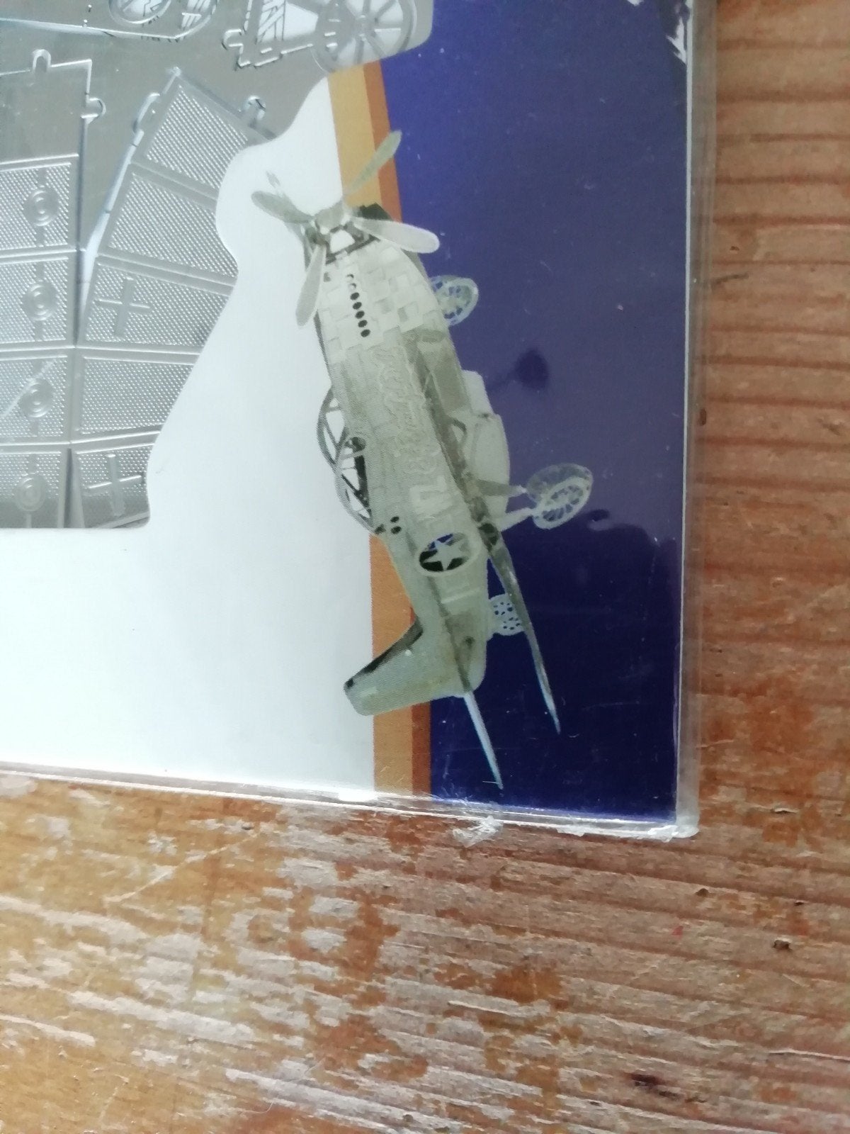 Bouwpakketje miniatuur propellor vliegtuigje van metaal, Ophalen of Verzenden, Nieuw