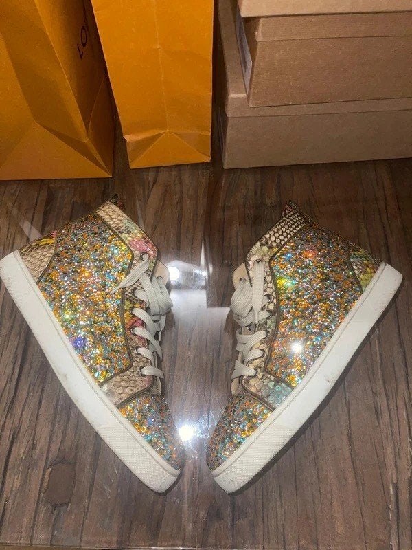 Christian Louboutin High-Top Sneakers, Overige kleuren, Ophalen of Verzenden, Sneakers of Gympen, Zo goed als nieuw