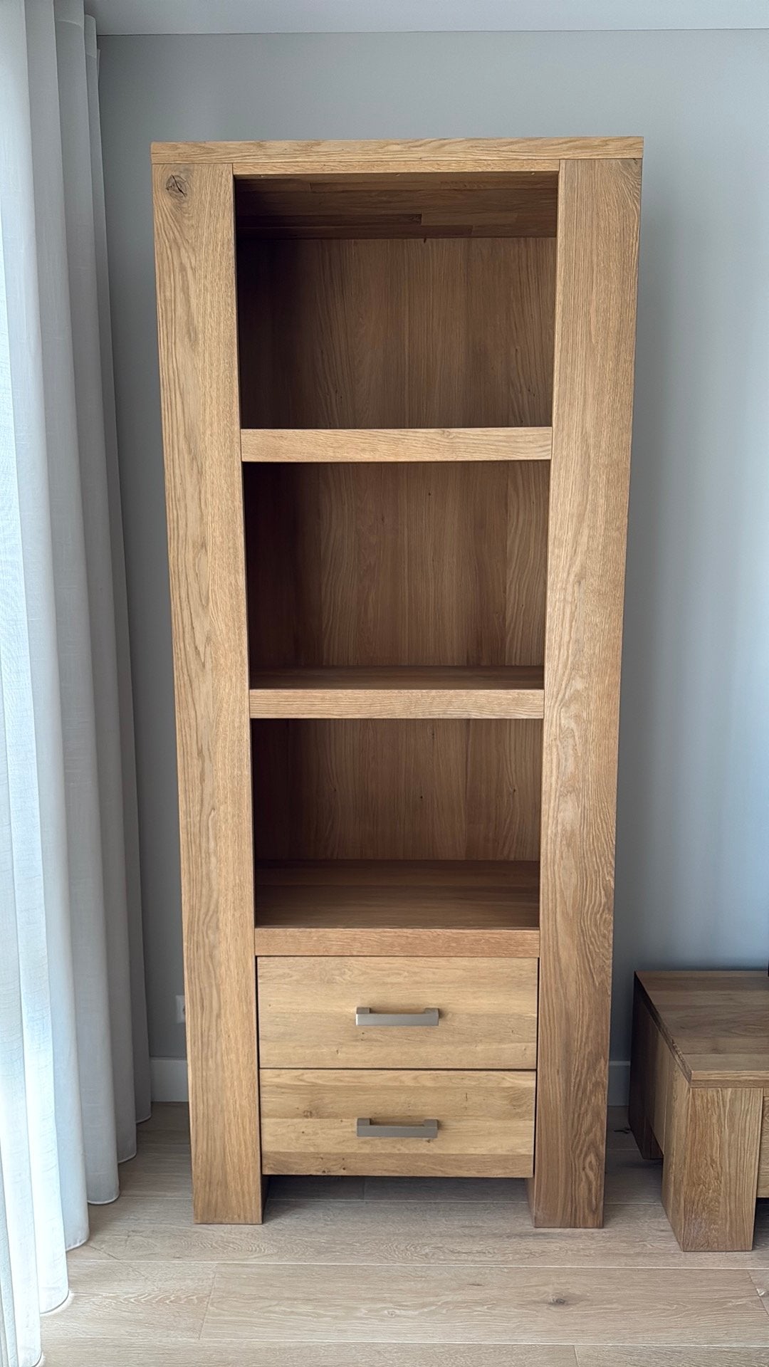 Hoge kasten, Ophalen, Gebruikt, 200 cm of meer, Eikenhout