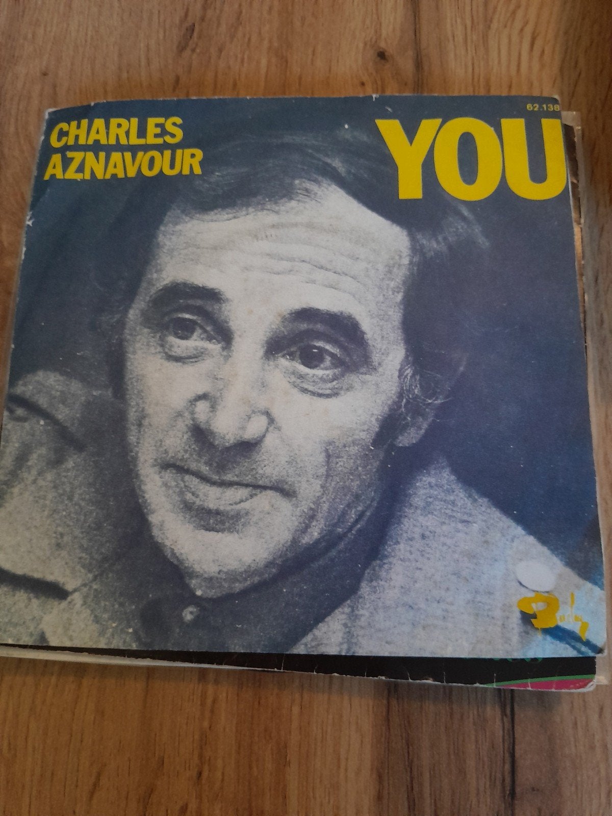 Charles aznavour 7inch you, Ophalen of Verzenden, Zo goed als nieuw, Pop