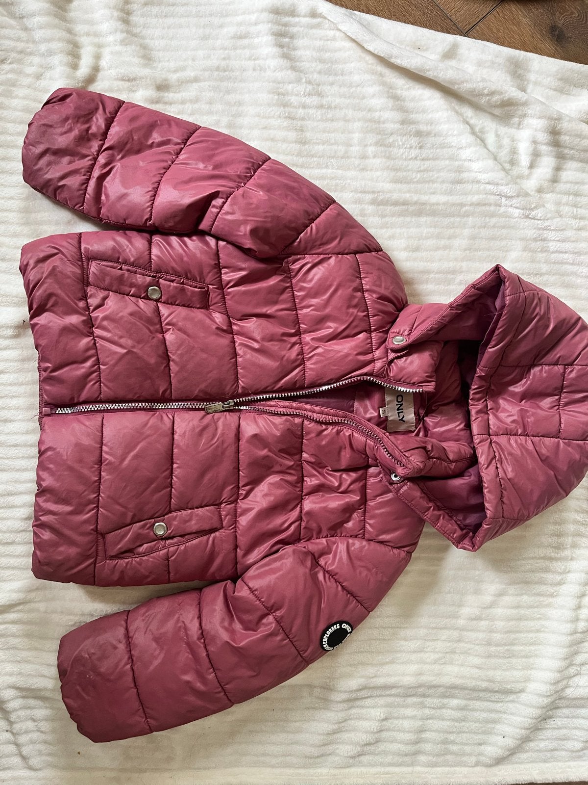 ONLY winterjas - Roze - Maat 116, Ophalen of Verzenden, Gebruikt, Meisje, Jas