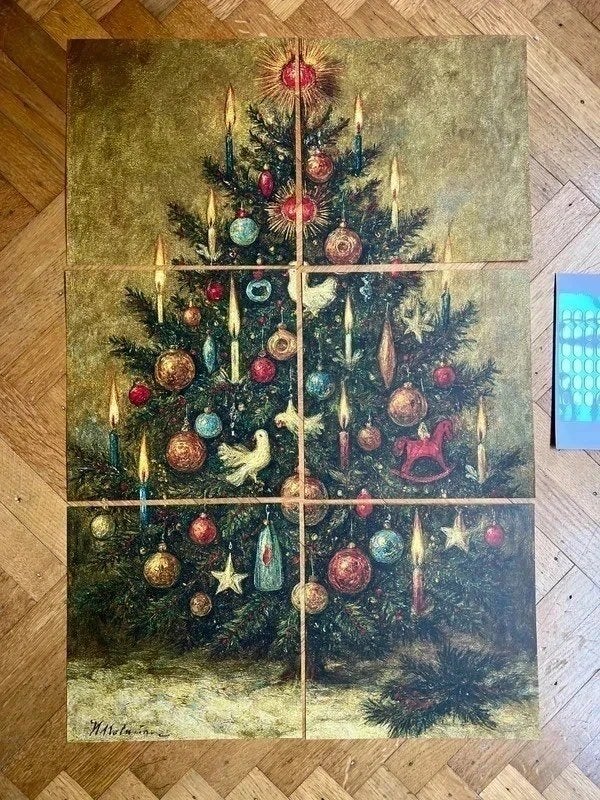 Nostalgische kerstboom – Tableau, Diversen, Artig.nl, Verzenden, Nieuw, Artig.nl