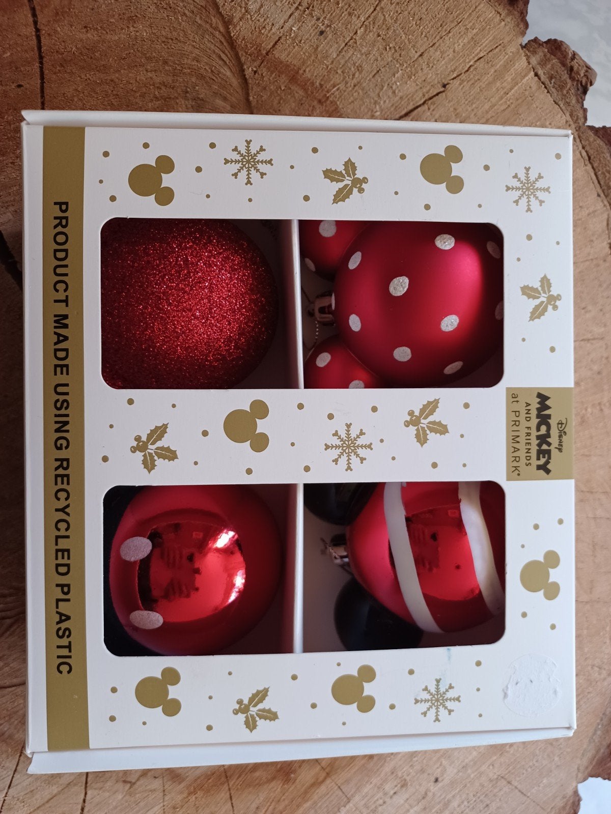 Mickey mouse disney kerstballen kerst ballen, Ophalen of Verzenden, Mickey Mouse, Beeldje of Figuurtje