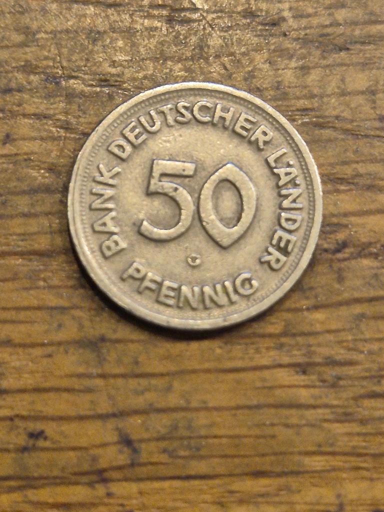 Duitsland - 50 Pfennig 1949 G, Verzenden, Duitsland, Losse munt