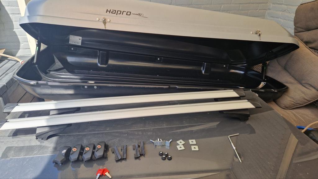 Hapro Roady 450, incl dakdragers en reservesleutels, Auto diversen, Dakkoffers, Ophalen, Gebruikt