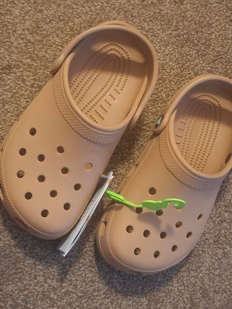Nieuwe Crocs Classic Clog K - Maat 34/35 - Zandkleurig, Crocs, Jongen of Meisje, Schoenen, Nieuw