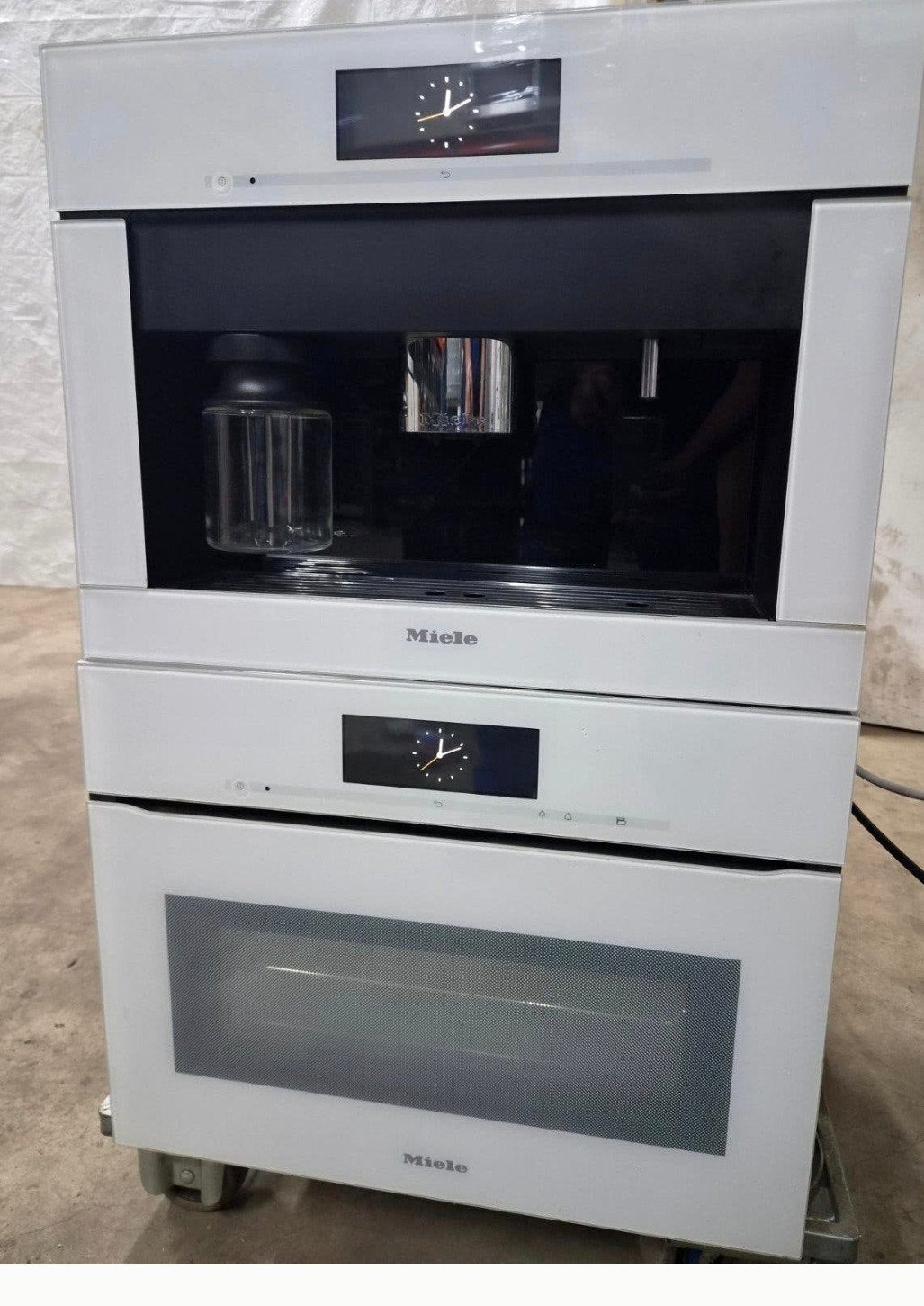Miele H6800BPX Touch 2 Open + CVA 6805 | Brilliant White, Witgoed en Apparatuur, Minder dan 45 cm, Hete lucht, Ophalen of Verzenden