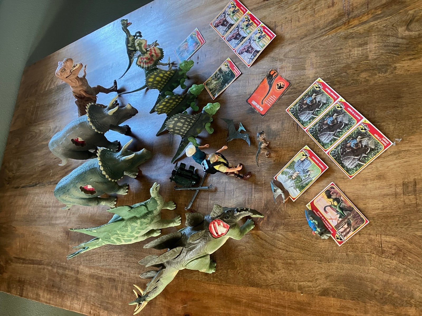 Grote verzameling Jurassic Park dino's en attributen, Ophalen of Verzenden, Gebruikt