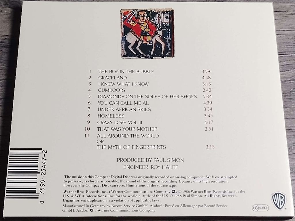 Paul Simon – Graceland, Ophalen of Verzenden, Gebruikt, Pop