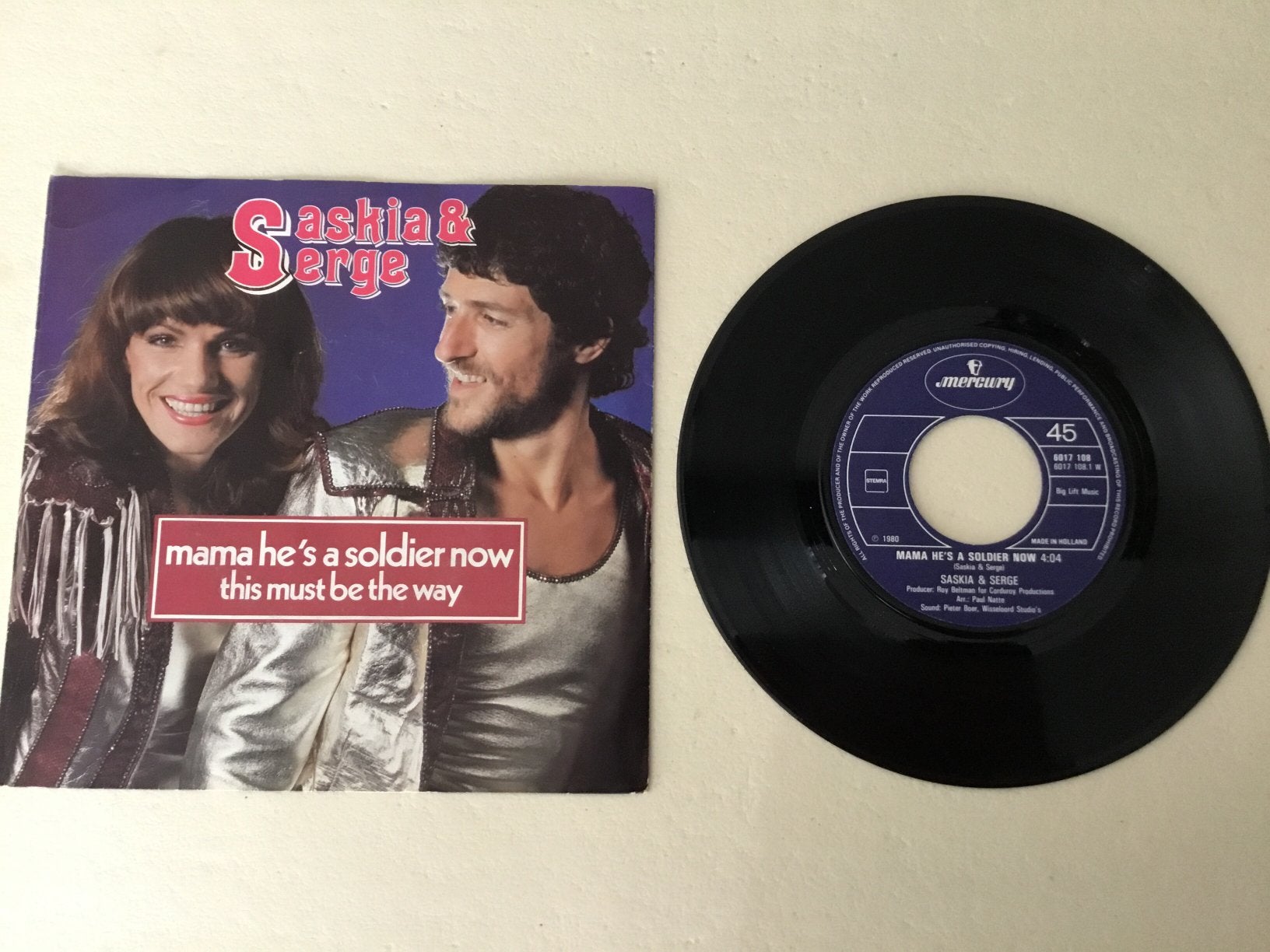 Saskia en serge, Cd's en Dvd's, Vinyl Singles, Ophalen of Verzenden, Zo goed als nieuw, Pop