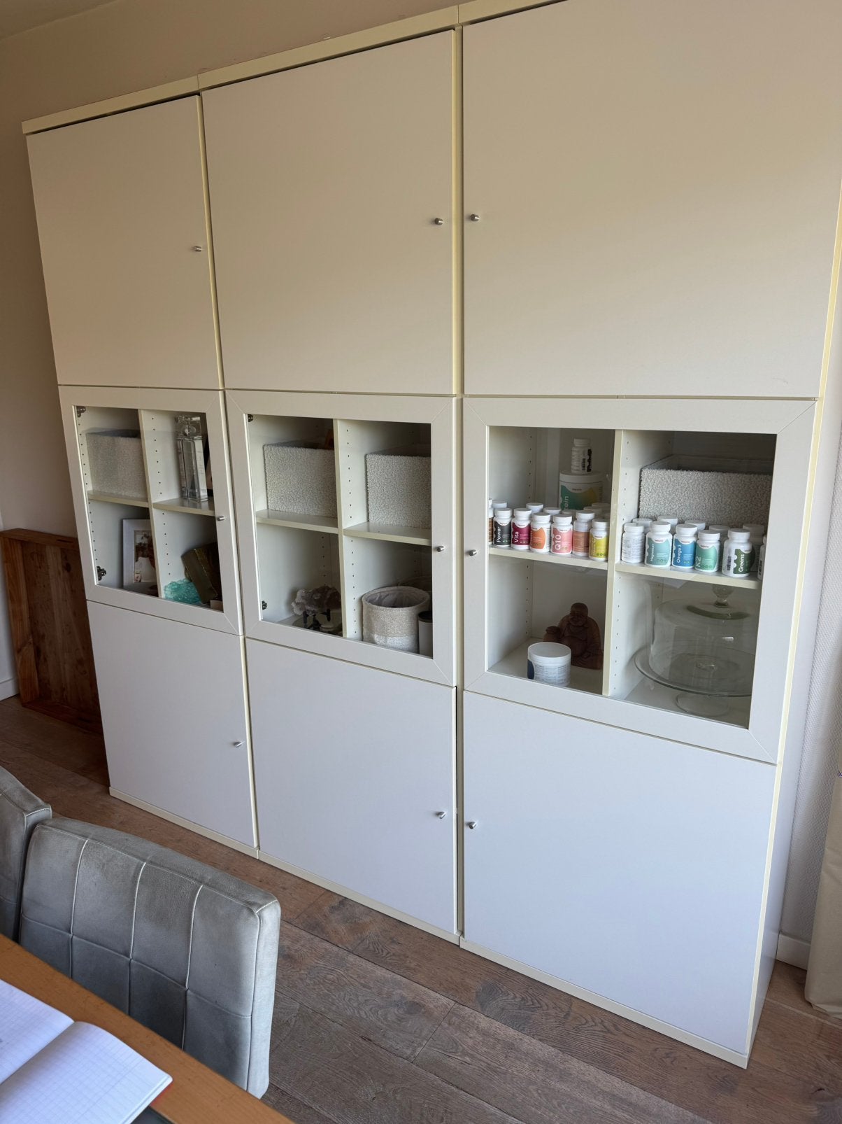 Ikea kast (Bonde), Ophalen, Minder dan 150 cm, Glas, 150 tot 200 cm