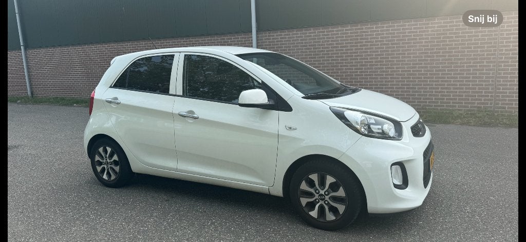 Kia Picanto 1.0 Cvvt 5-DRS 2016 Wit, Stof, Zwart, Handgeschakeld, Particulier