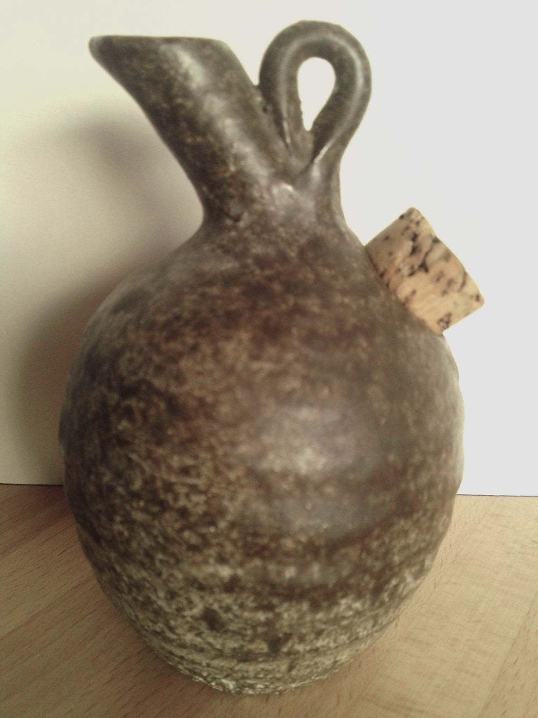 Vintage Robuuste Kruik met Kurk Merk: HS Potterie, Ophalen